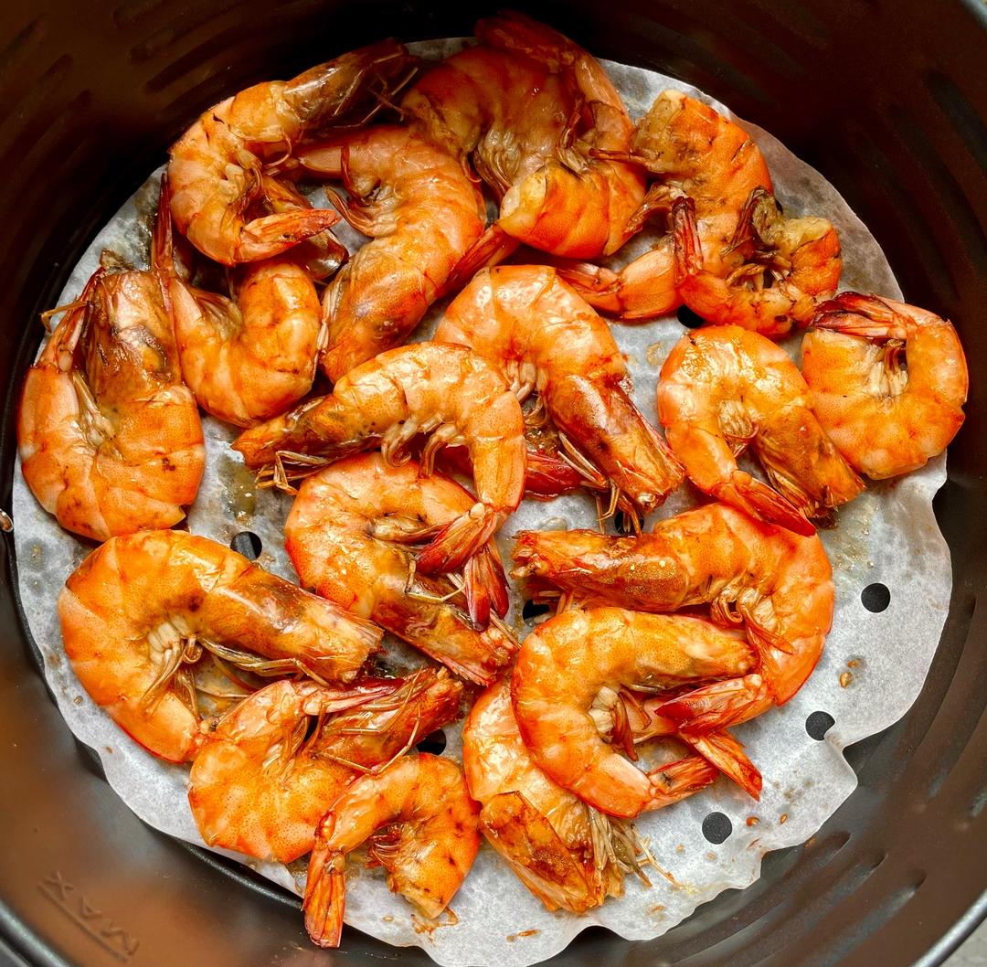 零厨艺的空气炸锅炸虾（无油版）的做法 步骤3