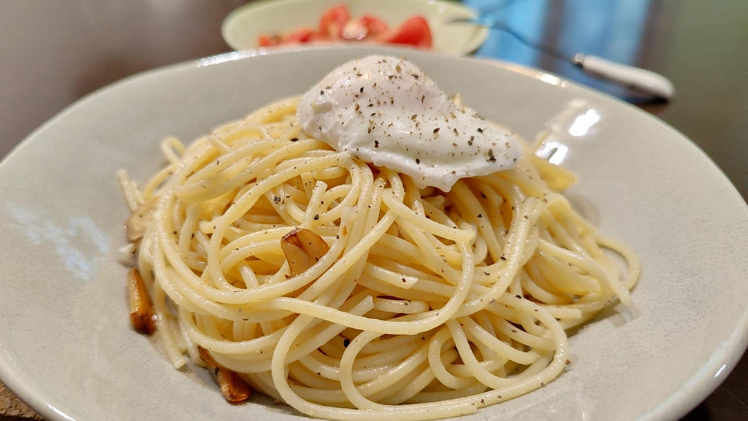 蒜香橄榄油天使意面(5分钟搞定)