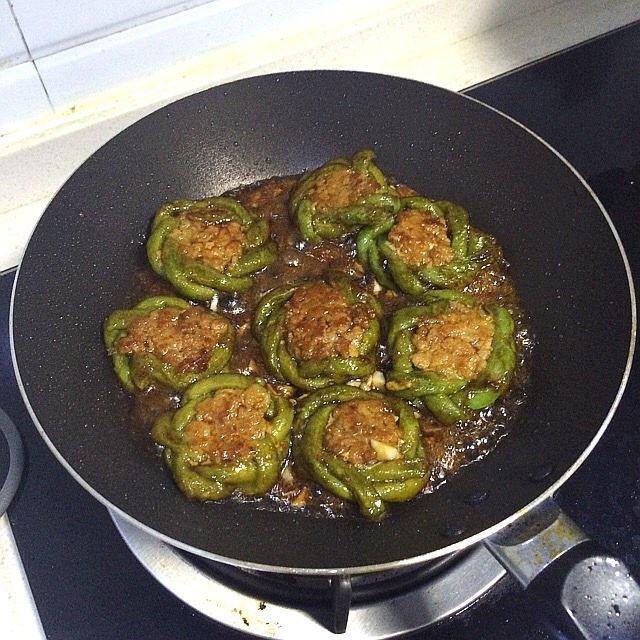 豇豆酿肉