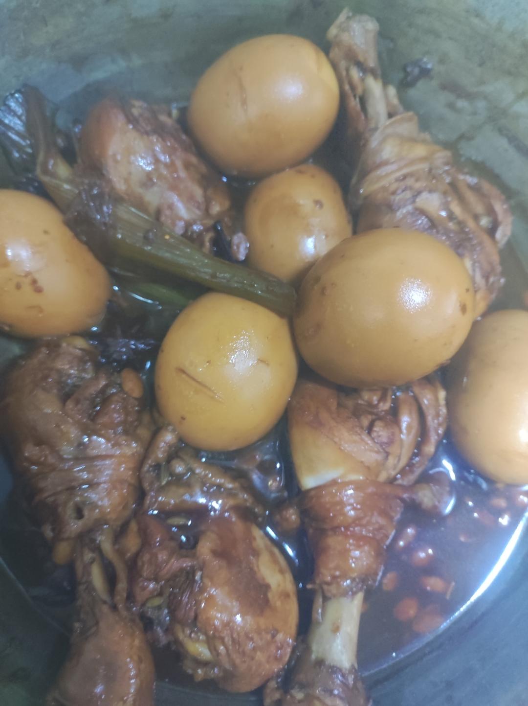 爆好吃的卤鸡腿 卤蛋❗电饭煲 炒锅都可以做~