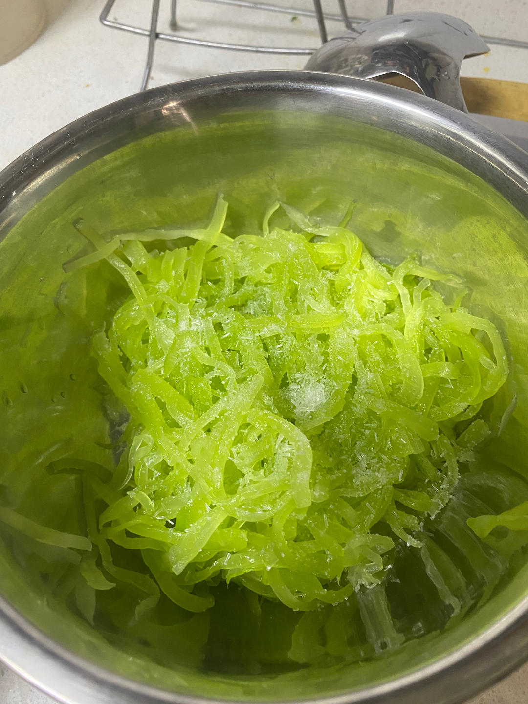 葱油青笋丝/葱油莴笋丝的做法 步骤5