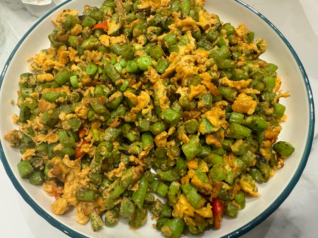 豆角炒蛋超级下饭菜，不好吃算我输