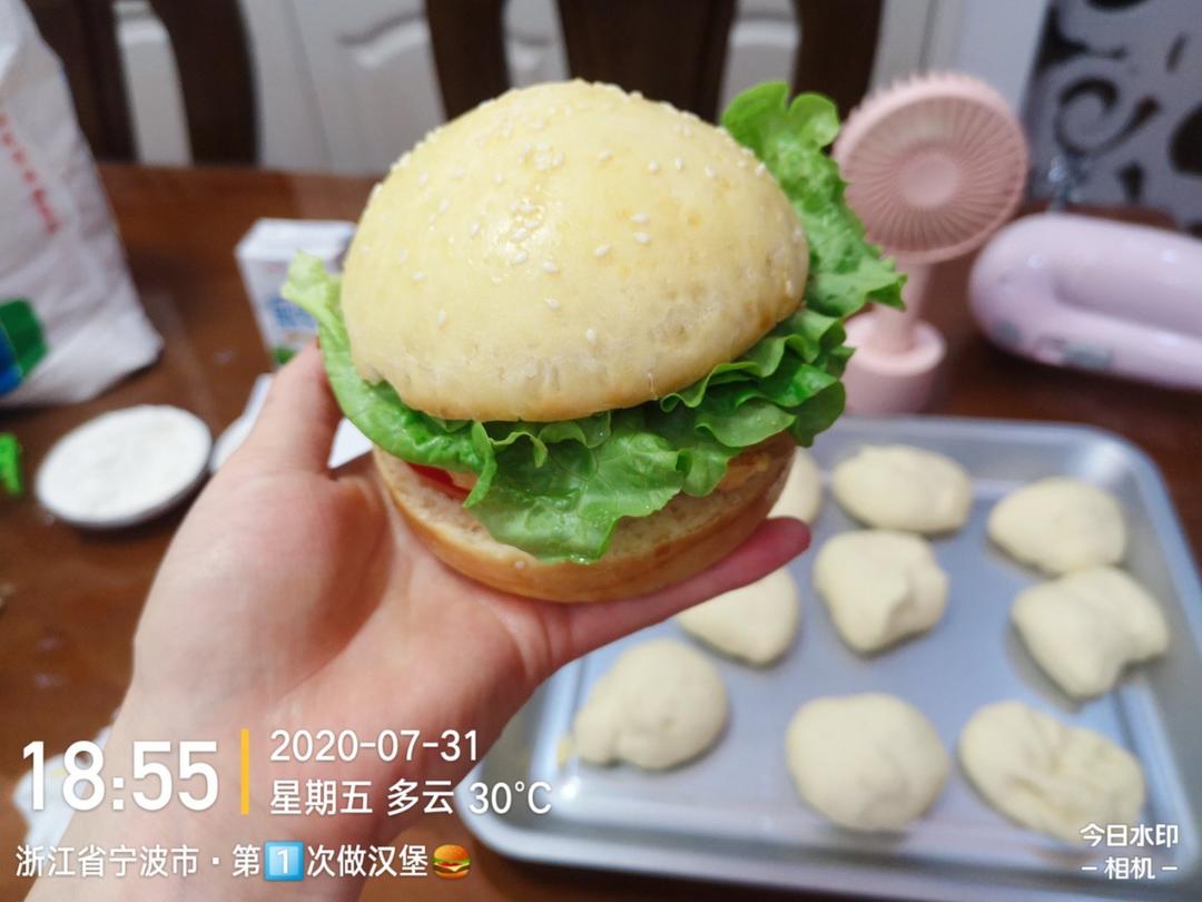 肯德基早餐汉堡轻松在家做 ---『玉米鸡肉汉堡包』