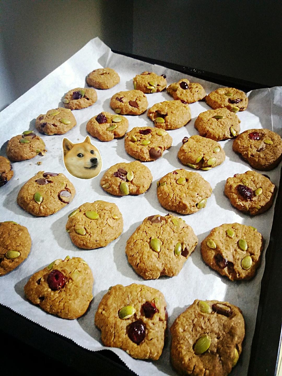 【健康零食】燕麦巧克力奇普饼干
