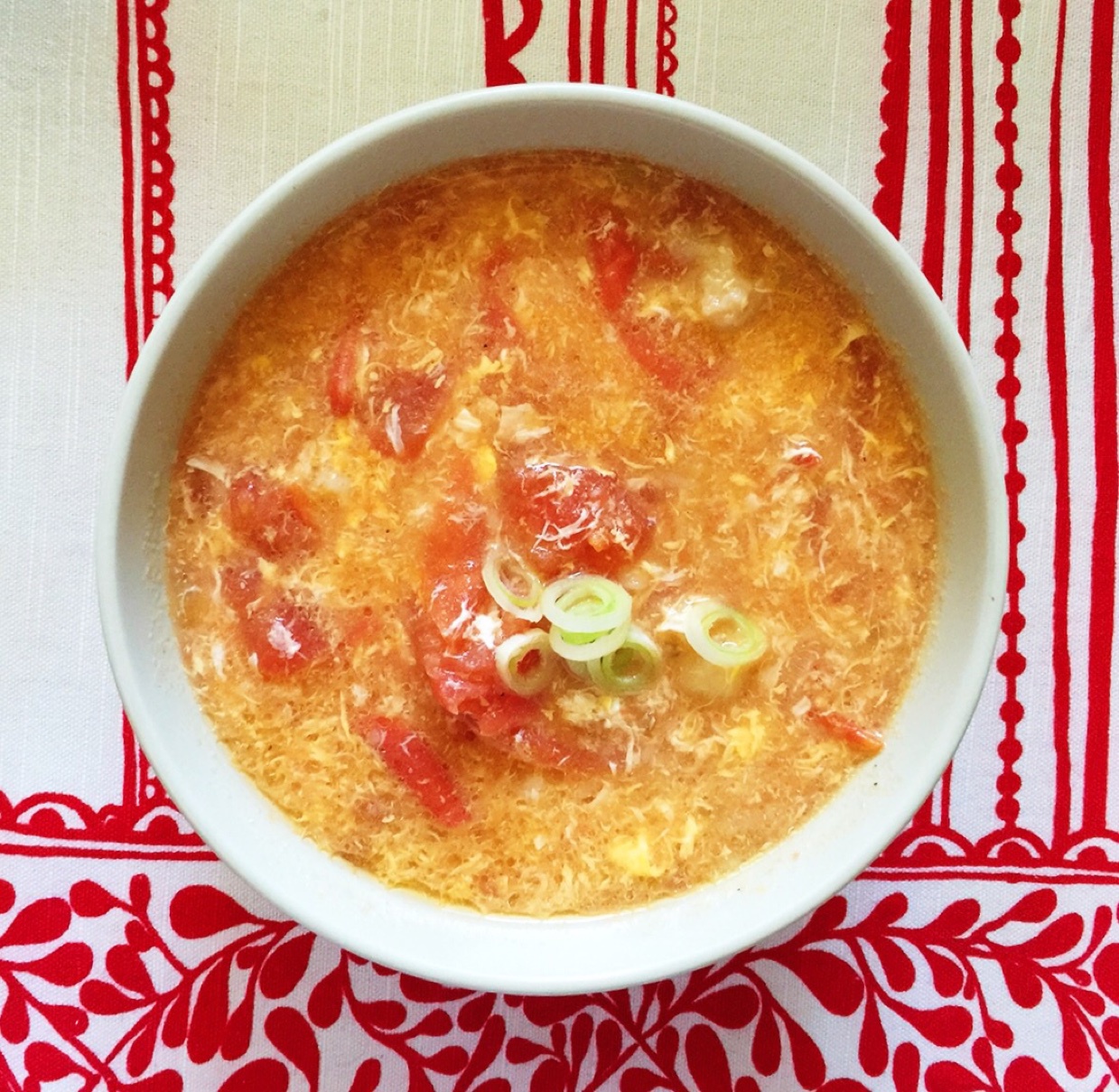 西红柿鸡蛋疙瘩汤