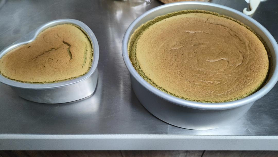 快手好用的抹茶戚风蛋糕胚6寸/8寸