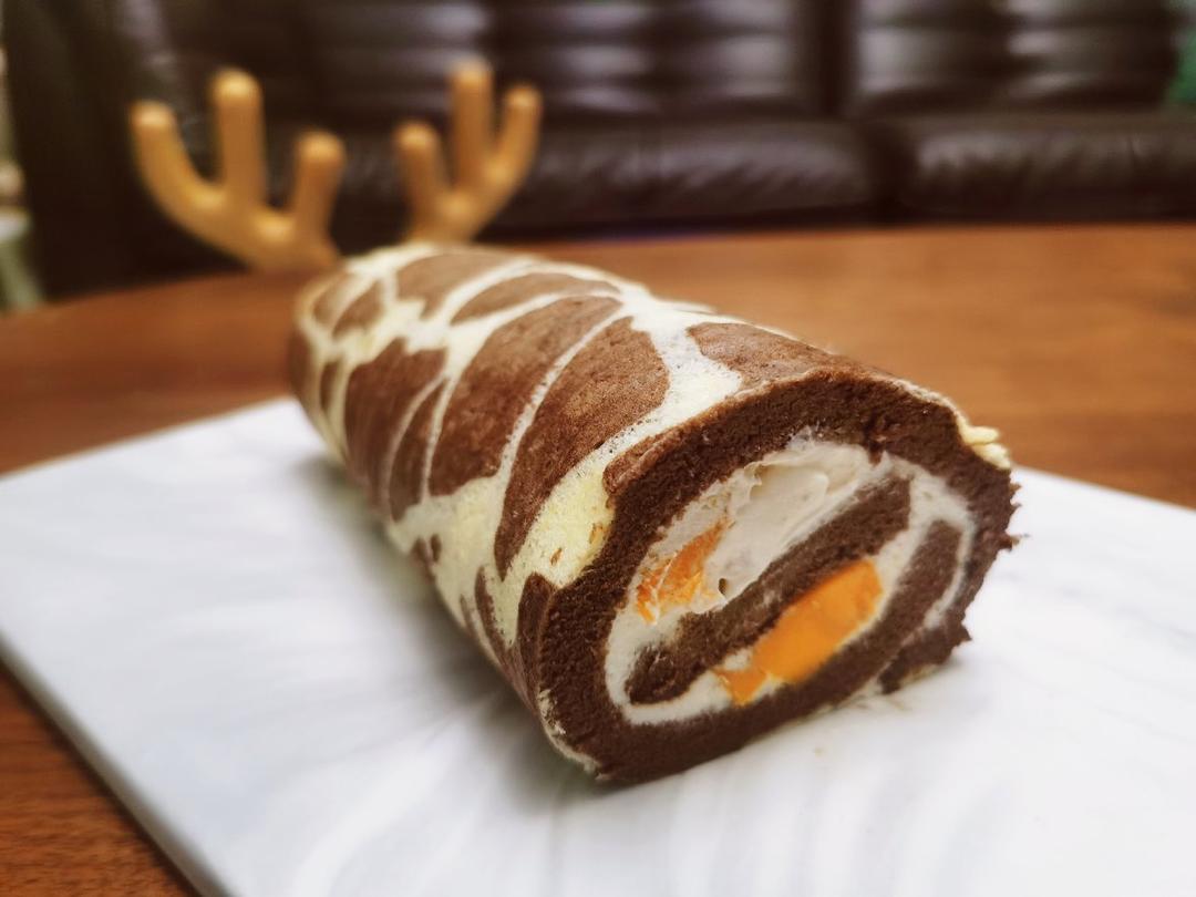 超萌长颈鹿蛋糕卷