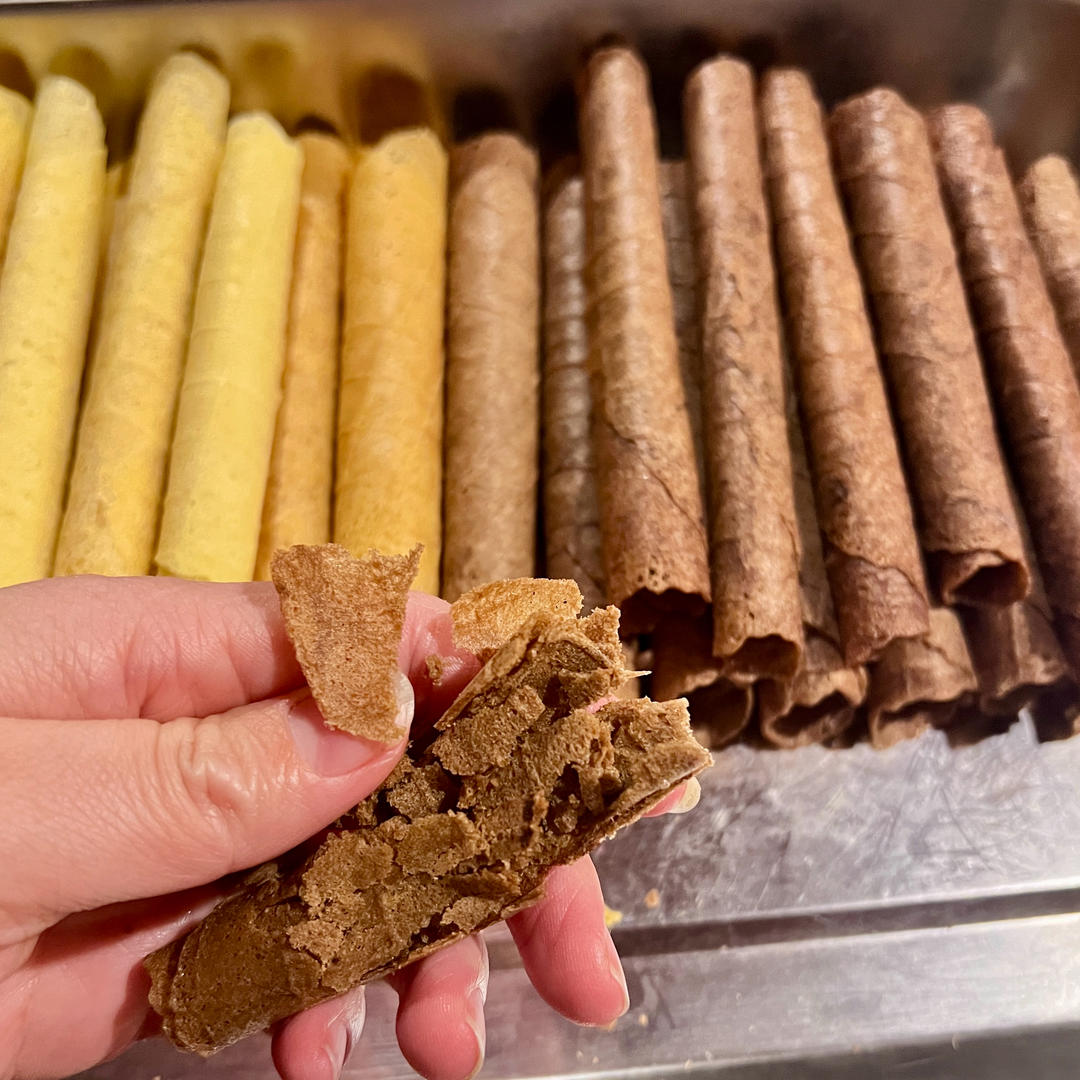 不输美心的酥香蛋卷，真正酥掉渣