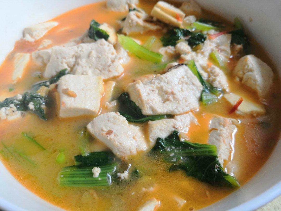 小白菜炖豆腐