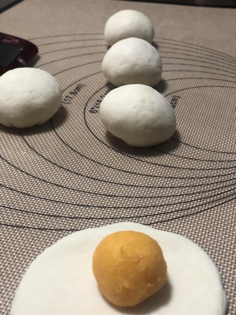 【流沙包】流心的包子，这样填馅一步到位！