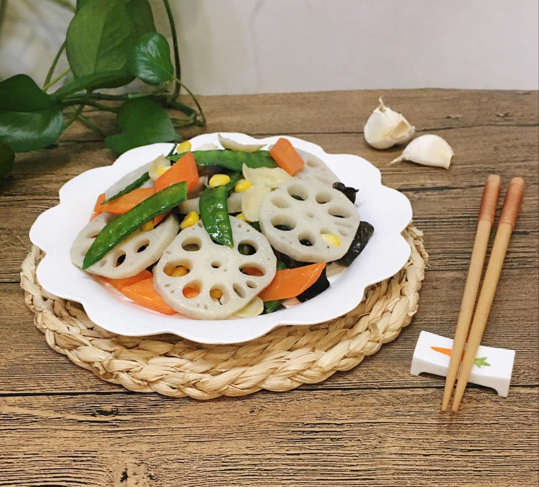 减脂家常荷塘小炒