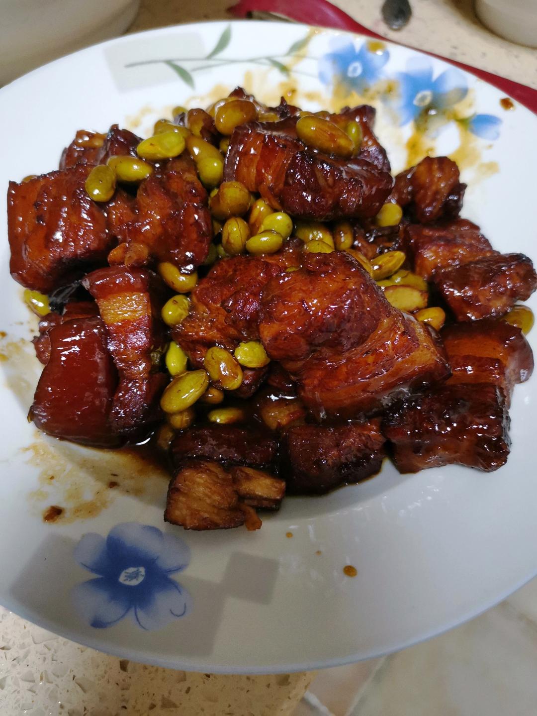 毛豆红烧肉
