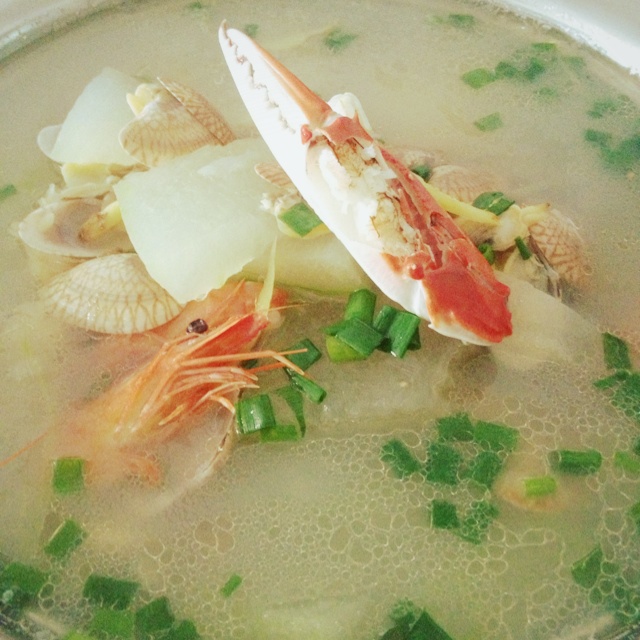 海鲜冬瓜汤