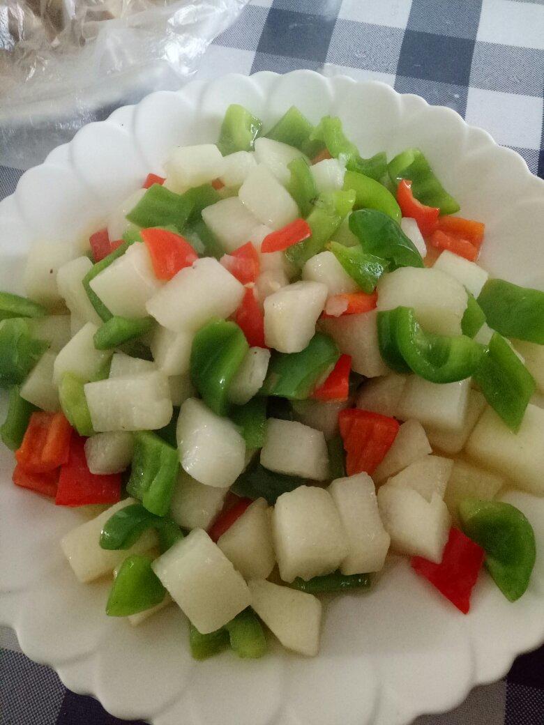 四色清炒山药