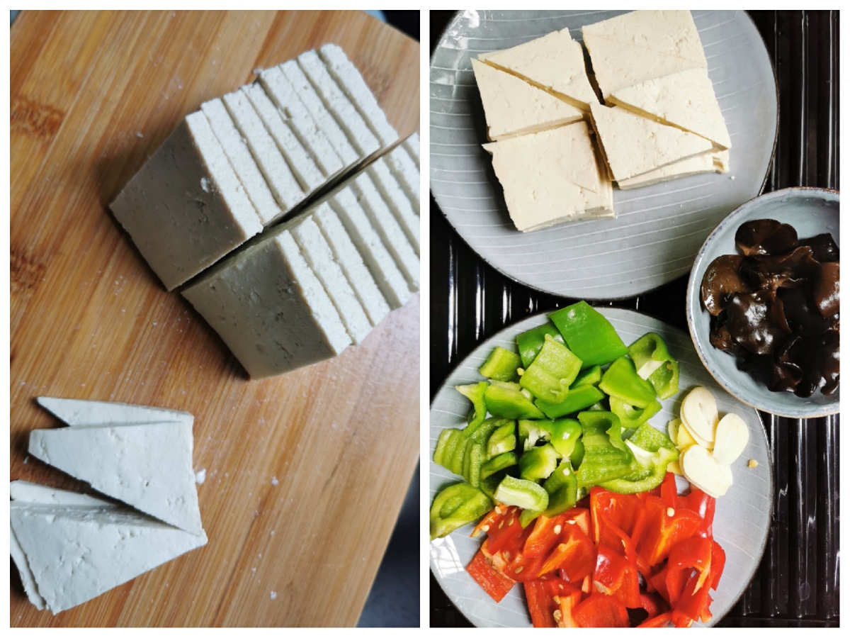 外酥里嫩•家常豆腐的做法 步骤2