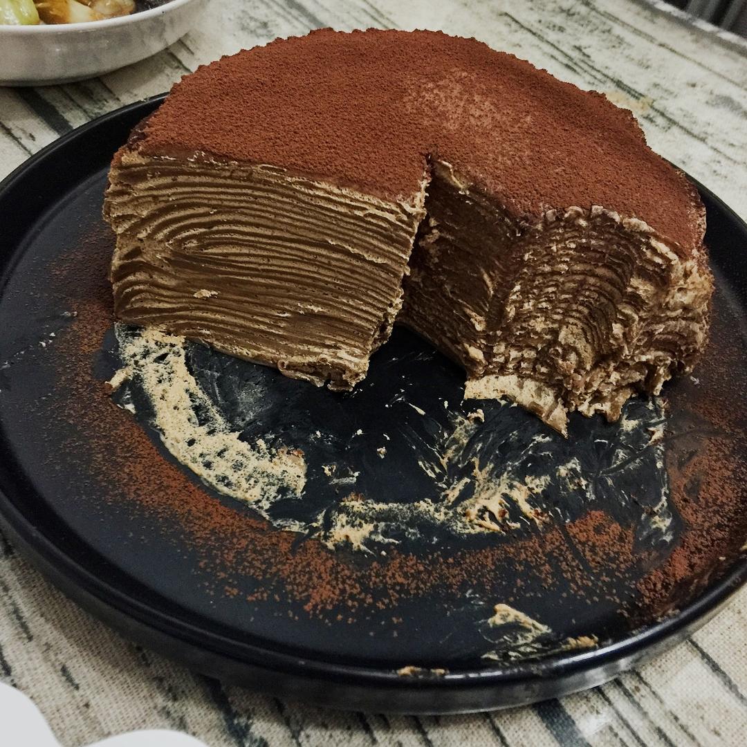 焦糖摩卡香蕉千层蛋糕