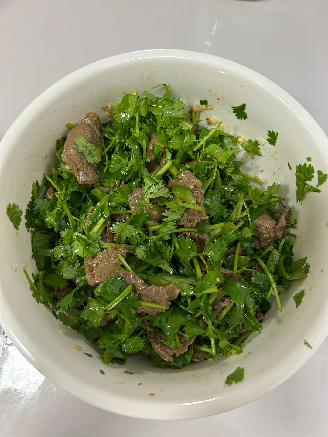 香菜拌牛肉