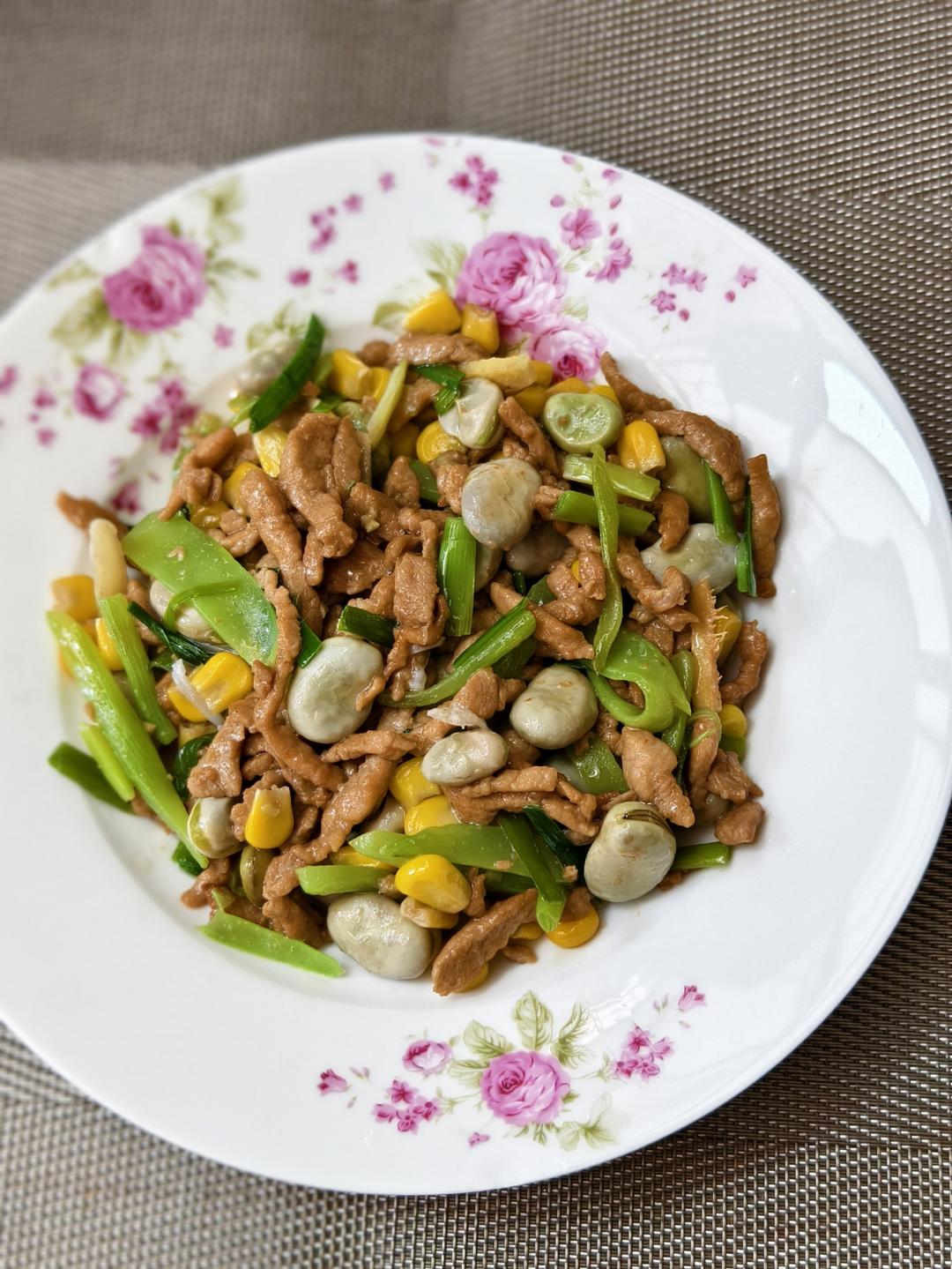 蒜苔蚕豆（小美）