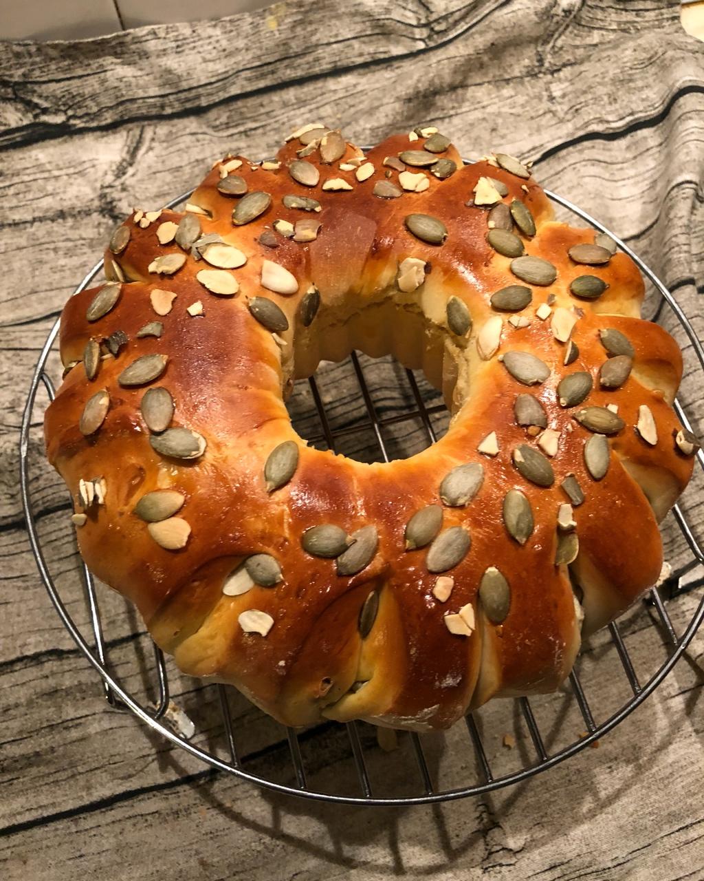 奶油乳酪核桃面包