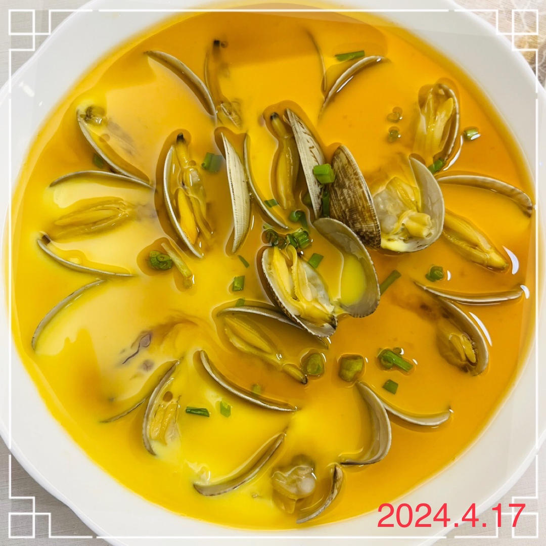超级简单，鲜美嫩滑的「蛤蜊蒸蛋」