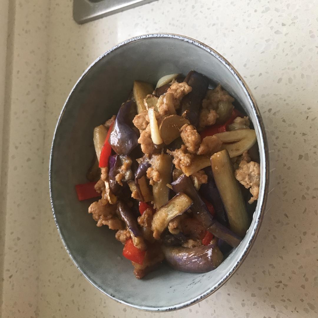 红烧肉沫茄子