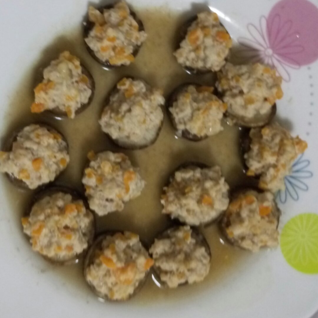 豆腐肉末酿香菇