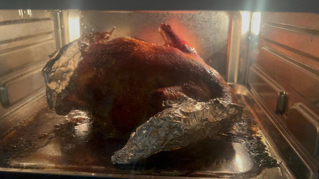 苹果🍎时蔬蜜汁烤鸡！烤全鸡（含烤完体验，一定要试试！！）