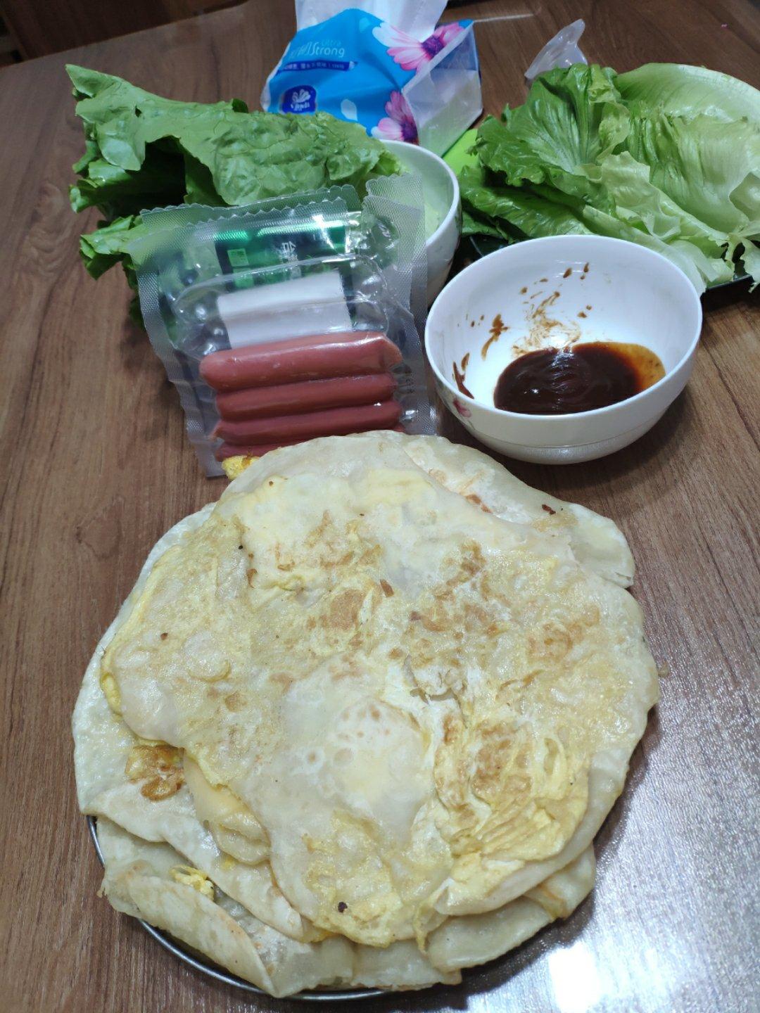 早餐摊的鸡蛋灌饼很好吃？不，我自己做的鸡蛋灌饼更好吃！