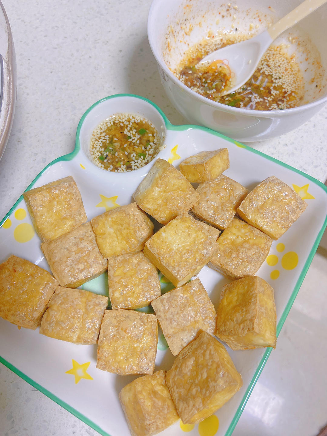 空气炸锅别闲置了❗️巨好吃～炸豆腐