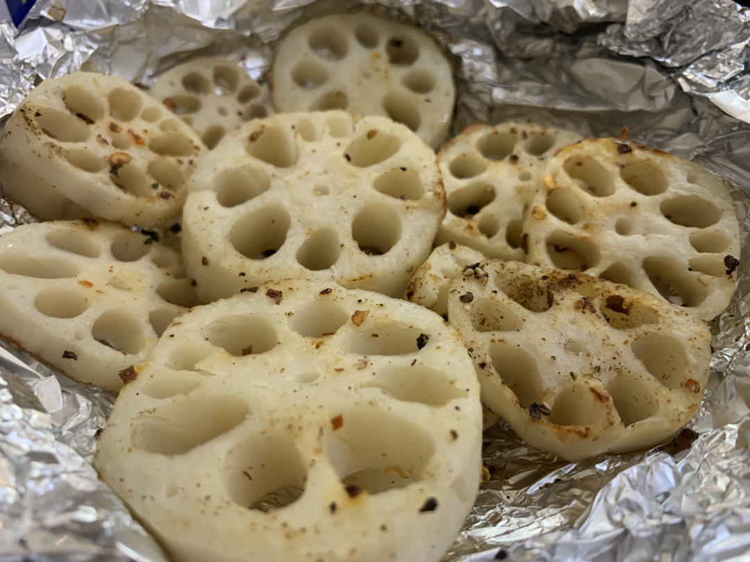 健康低卡—少油无糖🥬不同口味烤藕片😋超级好吃