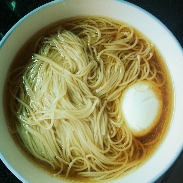 小葱麻油酱油面