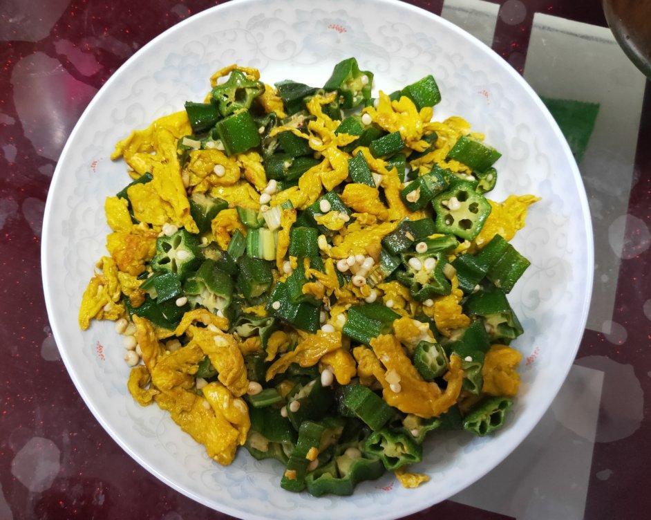 秋葵炒鸡蛋—完美膳食搭配