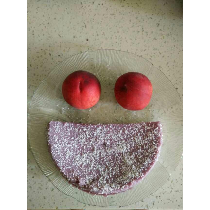 美味的紫薯凉糕