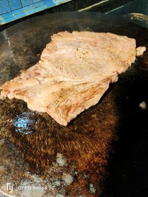 澳洲牛肉/炭火黄油陈皮铁板煎澳洲上脑牛排的做法 步骤8