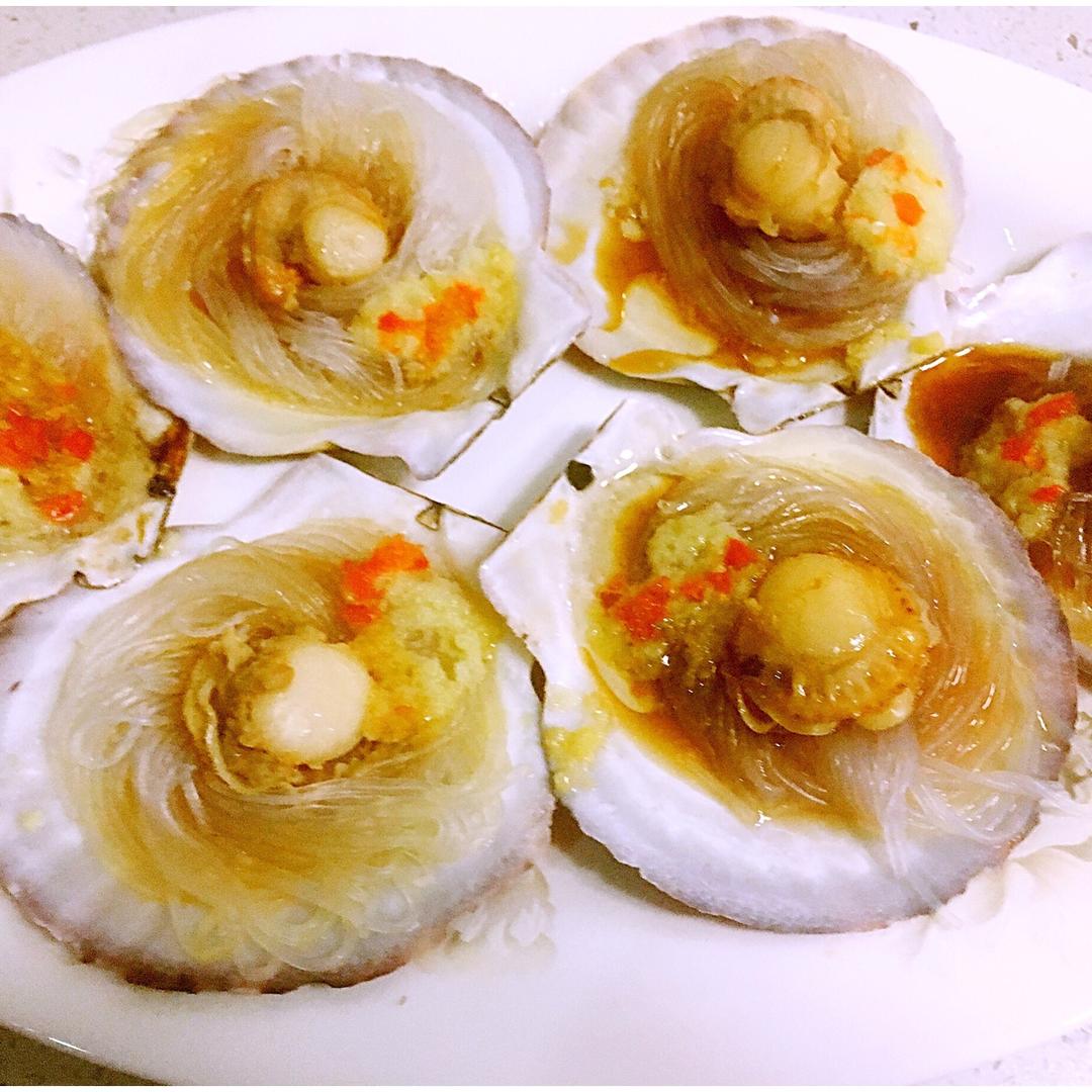 蒜蓉粉丝蒸扇贝
