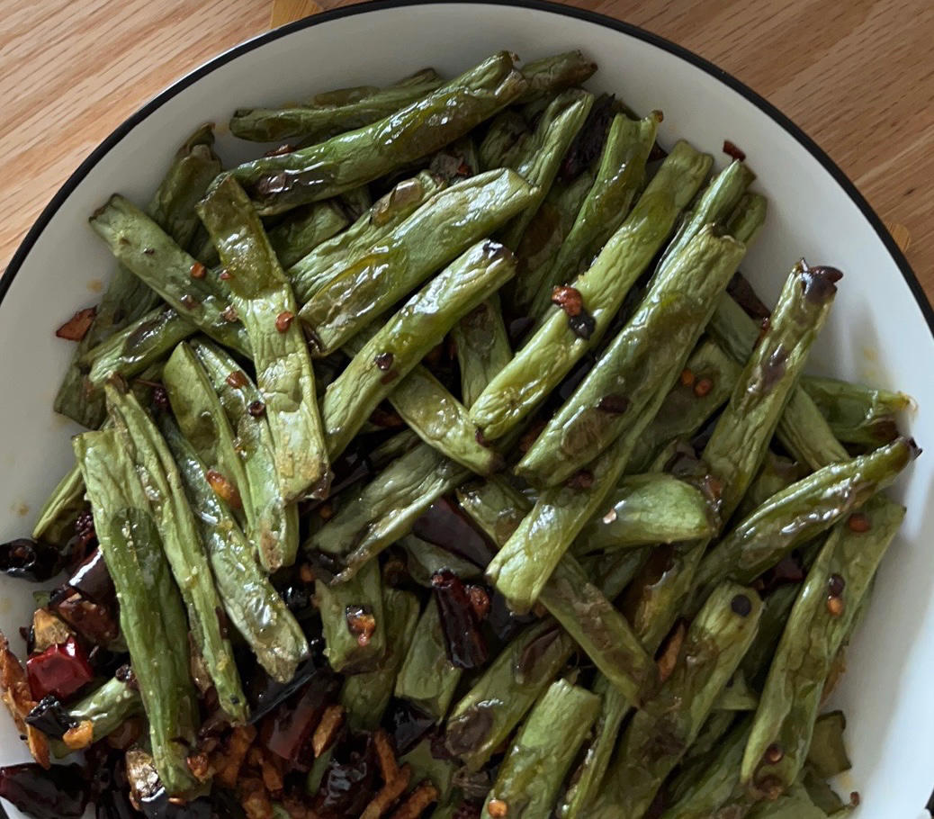 省时少油的干煸四季豆