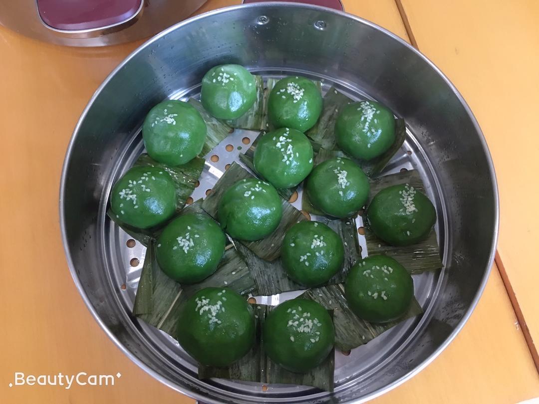 青团～绛麦汁青团～春天的味道～更新麦青汁/绛麦草汁的制作及固色方法