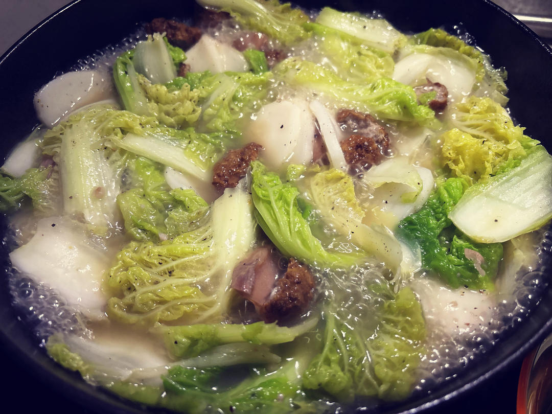 白菜炒宁波年糕真的是百吃不厌