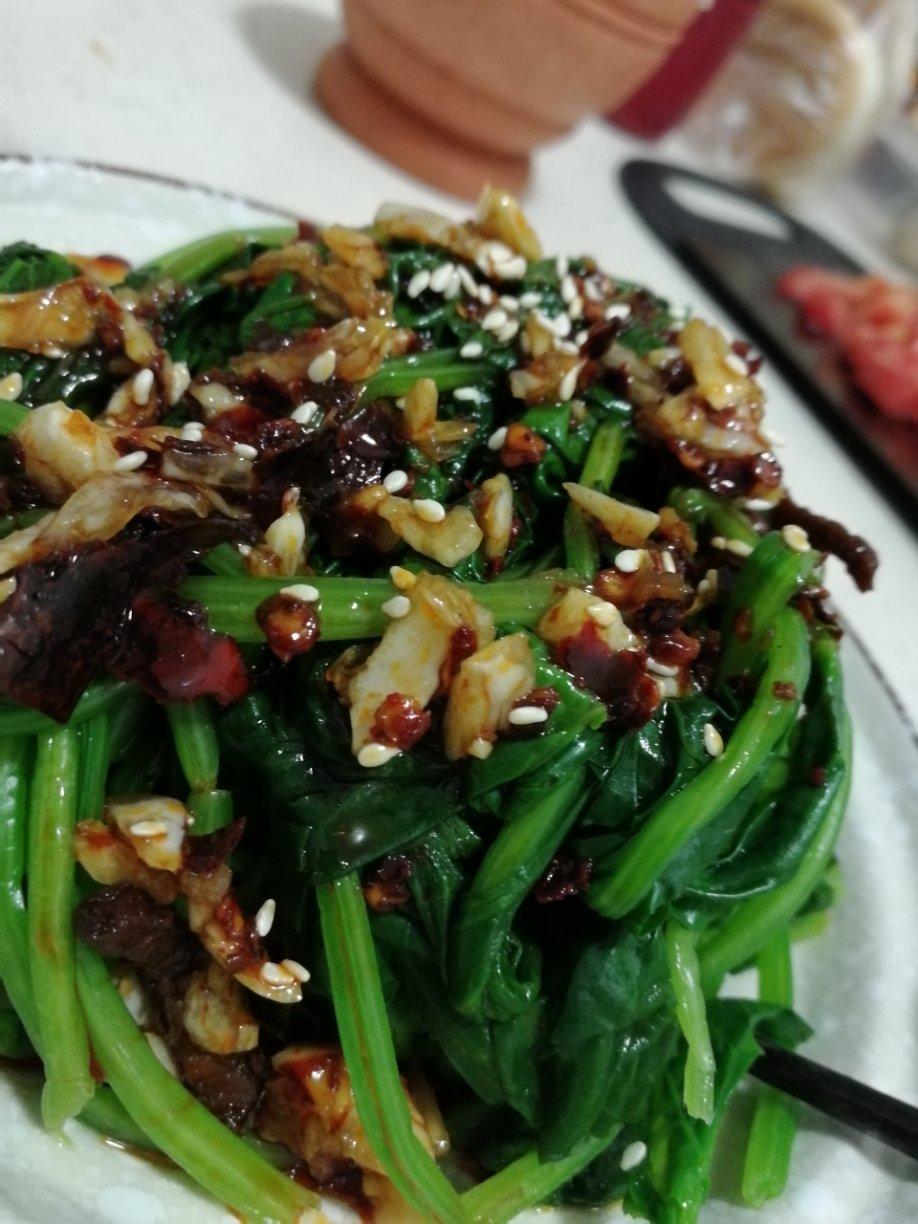 凉拌菠菜