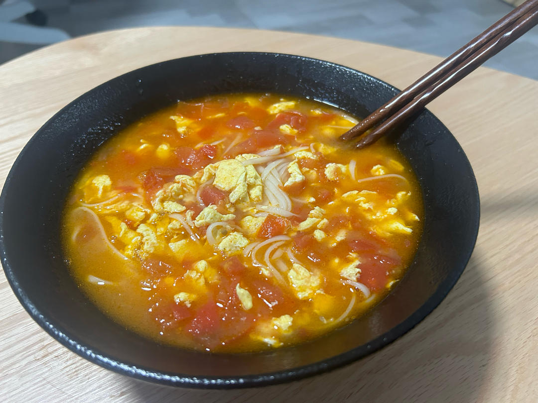 汤都要喝光的西红柿鸡蛋面