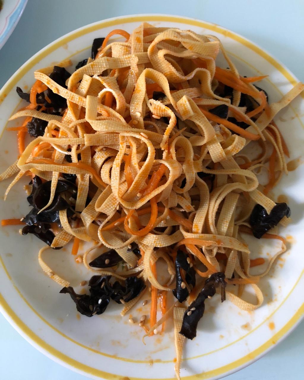 家常菜-凉拌千张豆皮三丝