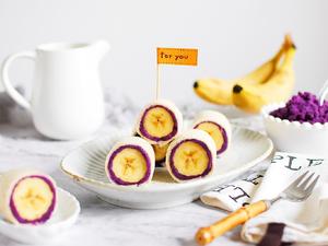 香蕉紫薯土司卷的做法 步骤13