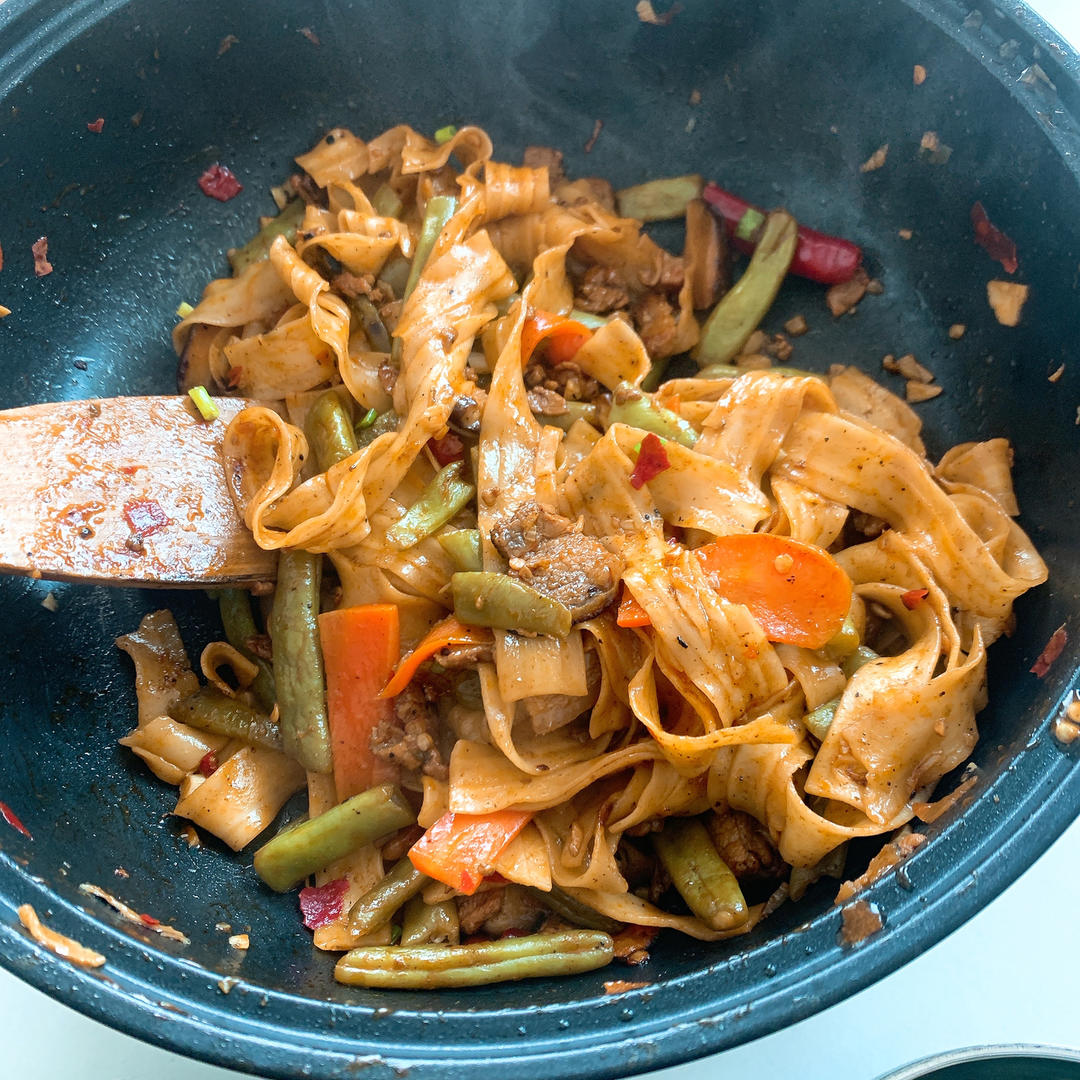 家常豆角焖面