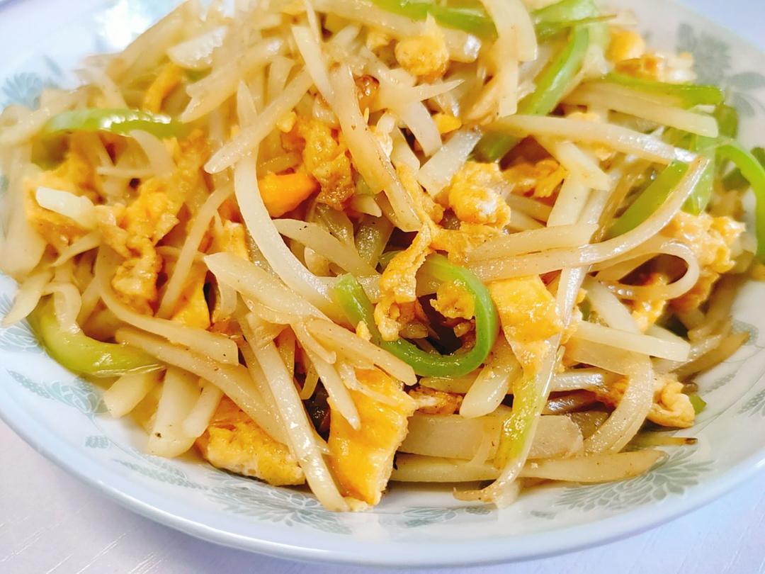 巨香的土豆丝炒鸡蛋