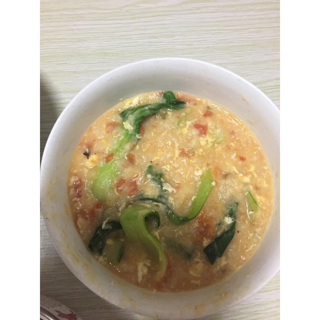 西红柿鸡蛋疙瘩汤