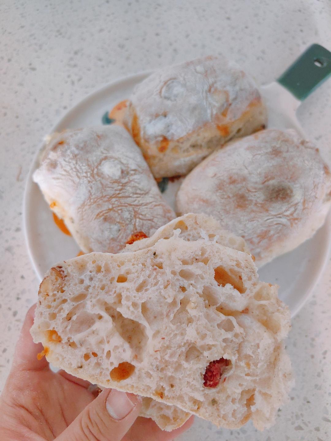 【ciabatta】家庭版恰巴塔，软乎乎的拖鞋面包