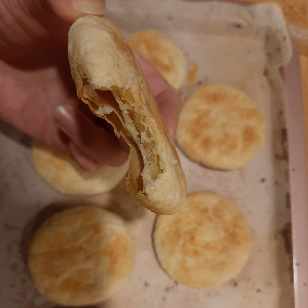 《酥皮绿豆饼》最简单绿豆馅做法和包酥法