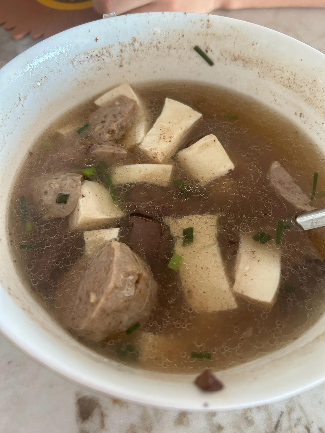 美味抗癌家常菜——猪血豆腐汤