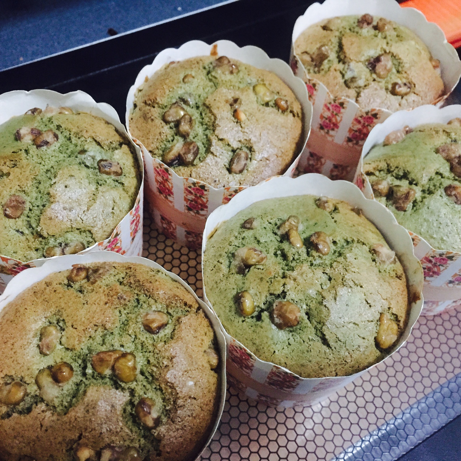 抹茶蜜豆杯子蛋糕