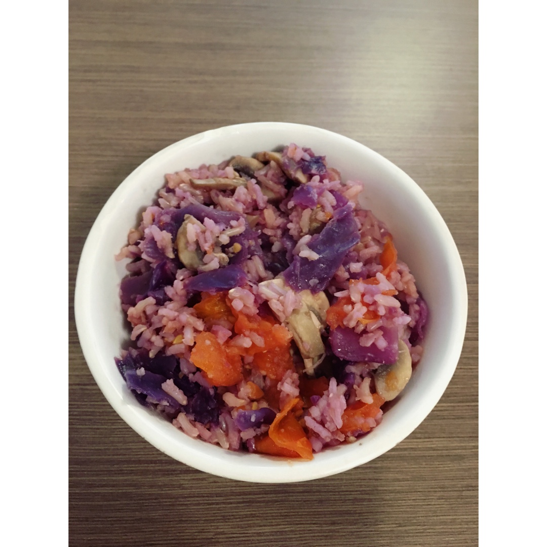紫甘蓝焖饭